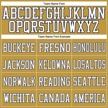 Custom Old Gold White-Navy Mesh Authentic Football Jersey - Sky-Custom