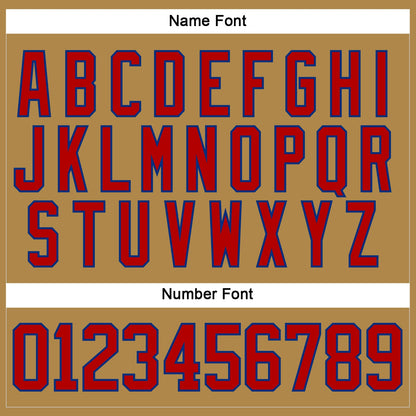 Custom Old Gold Red-Royal Hockey Lace Neck Jersey - Sky-Custom