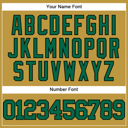 Custom Old Gold Kelly Green-Black Authentic Baseball Jersey - Sky-Custom