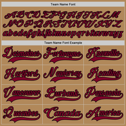 Custom Old Gold Maroon-Black Hockey Lace Neck Jersey - Sky-Custom