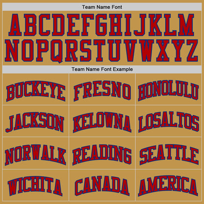 Custom Old Gold Red-Royal Authentic Basketball Jersey - Sky-Custom
