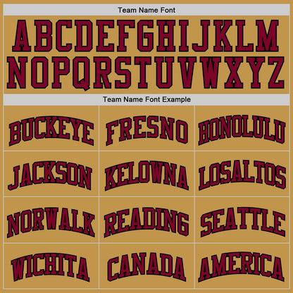 Custom Old Gold Maroon-Black Authentic Basketball Jersey - Sky-Custom