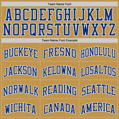 Custom Old Gold Royal-White Authentic Basketball Jersey - Sky-Custom