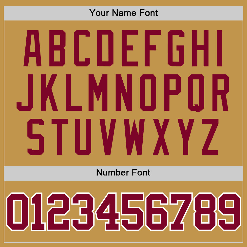 Custom Old Gold Maroon-White Authentic Basketball Jersey - Sky-Custom