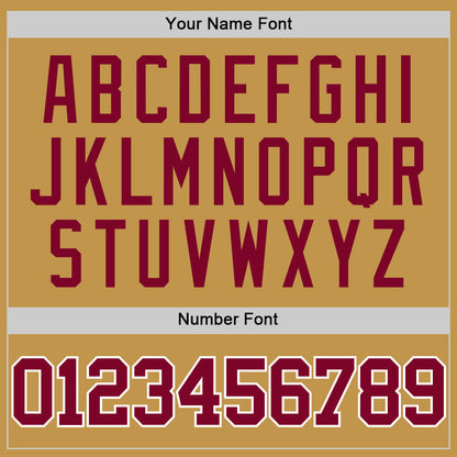 Custom Old Gold Maroon-White Authentic Basketball Jersey - Sky-Custom