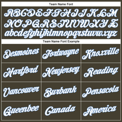 Custom Olive White-Light Blue Authentic Throwback Salute To Service Basketball Jersey - Sky-Custom