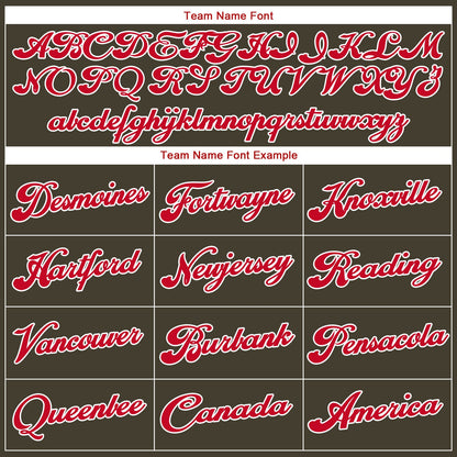 Custom Olive Red-White Authentic Throwback Salute To Service Basketball Jersey - Sky-Custom