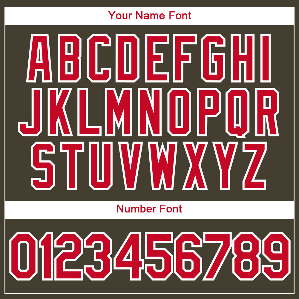 Custom Olive Red-White Authentic Throwback Salute To Service Basketball Jersey - Sky-Custom