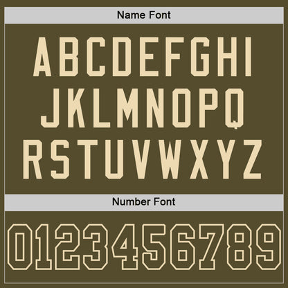 Custom Olive Olive-Cream Mesh Authentic Salute To Service Football Jersey - Sky-Custom