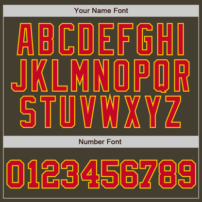 Custom Olive Red-Gold Authentic Throwback Salute To Service Basketball Jersey - Sky-Custom