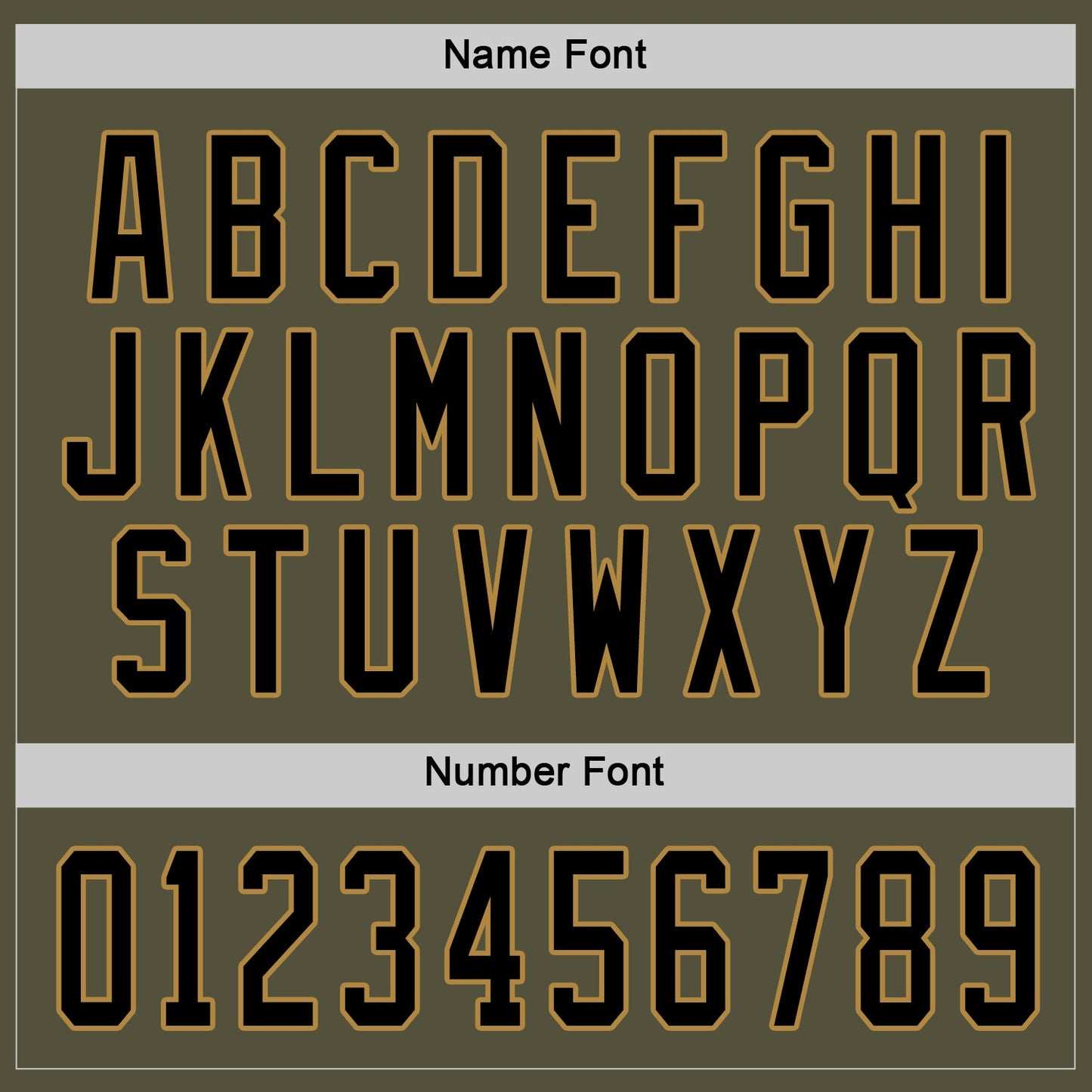 Custom Olive Black-Old Gold Salute To Service Hockey Jersey - Sky-Custom