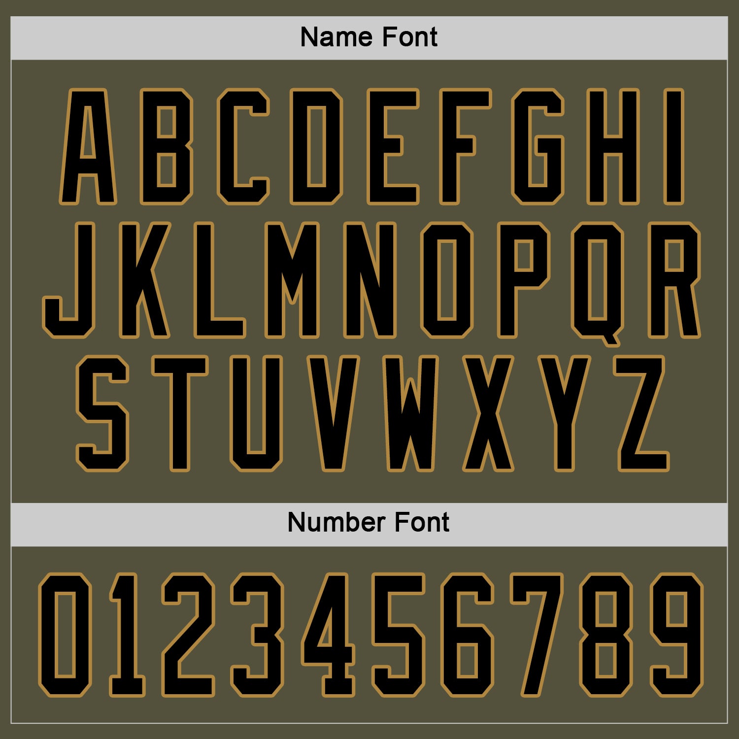 Custom Olive Black-Old Gold Salute To Service Hockey Jersey - Sky-Custom