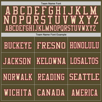 Custom Olive Maroon-Cream Mesh Authentic Salute To Service Football Jersey - Sky-Custom