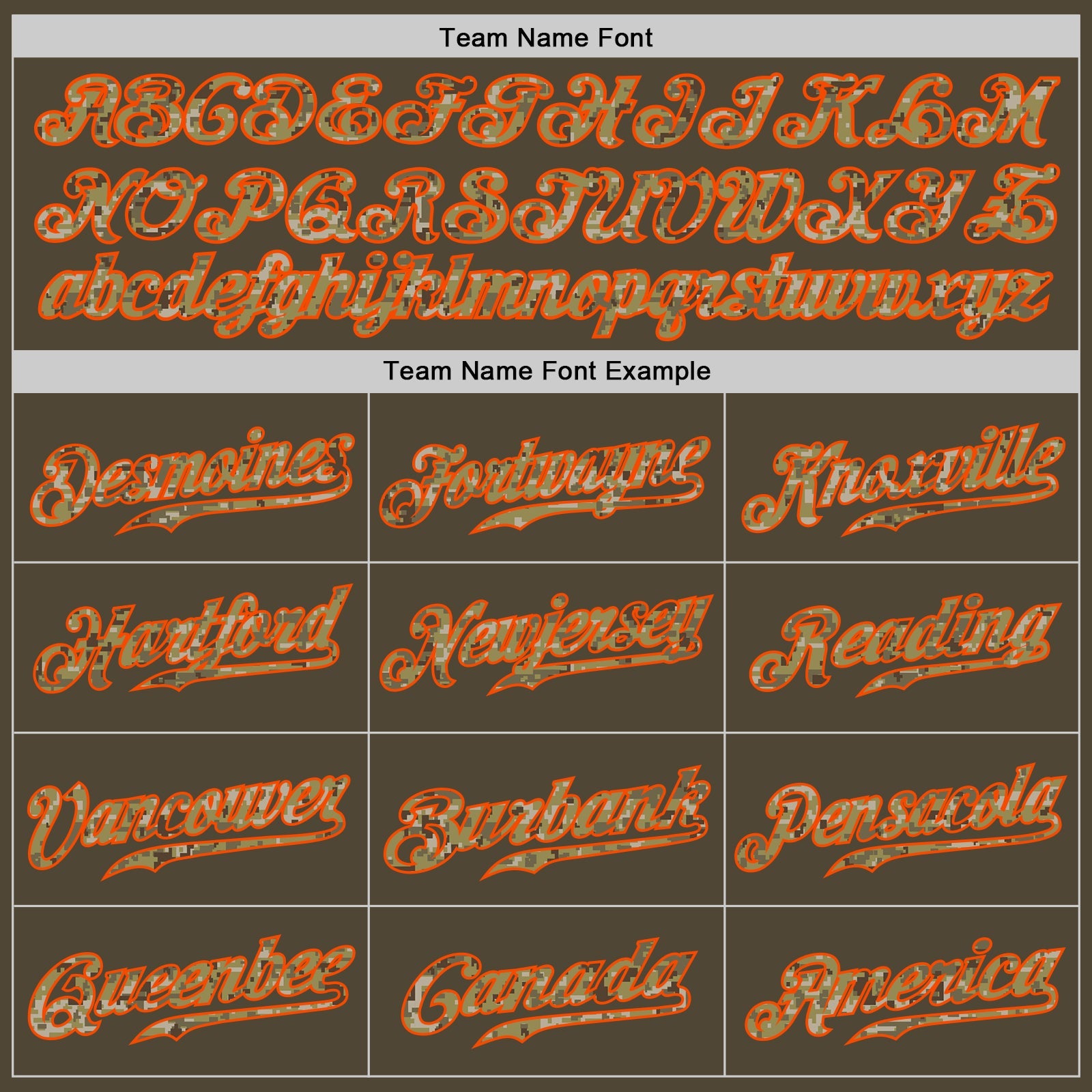 Custom Olive Camo-Orange Authentic Salute To Service Baseball Jersey - Sky-Custom