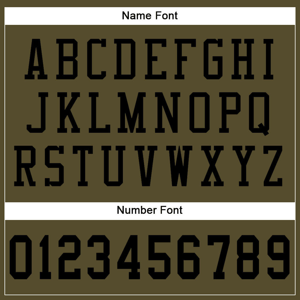 Custom Olive Black Mesh Authentic Salute To Service Football Jersey - Sky-Custom