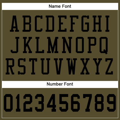 Custom Olive Black Mesh Authentic Salute To Service Football Jersey - Sky-Custom