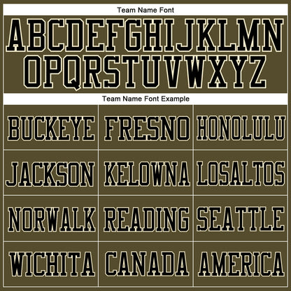 Custom Olive Cream-Black Mesh Authentic Salute To Service Football Jersey - Sky-Custom