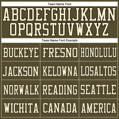 Custom Olive Cream-Black Mesh Authentic Salute To Service Football Jersey - Sky-Custom