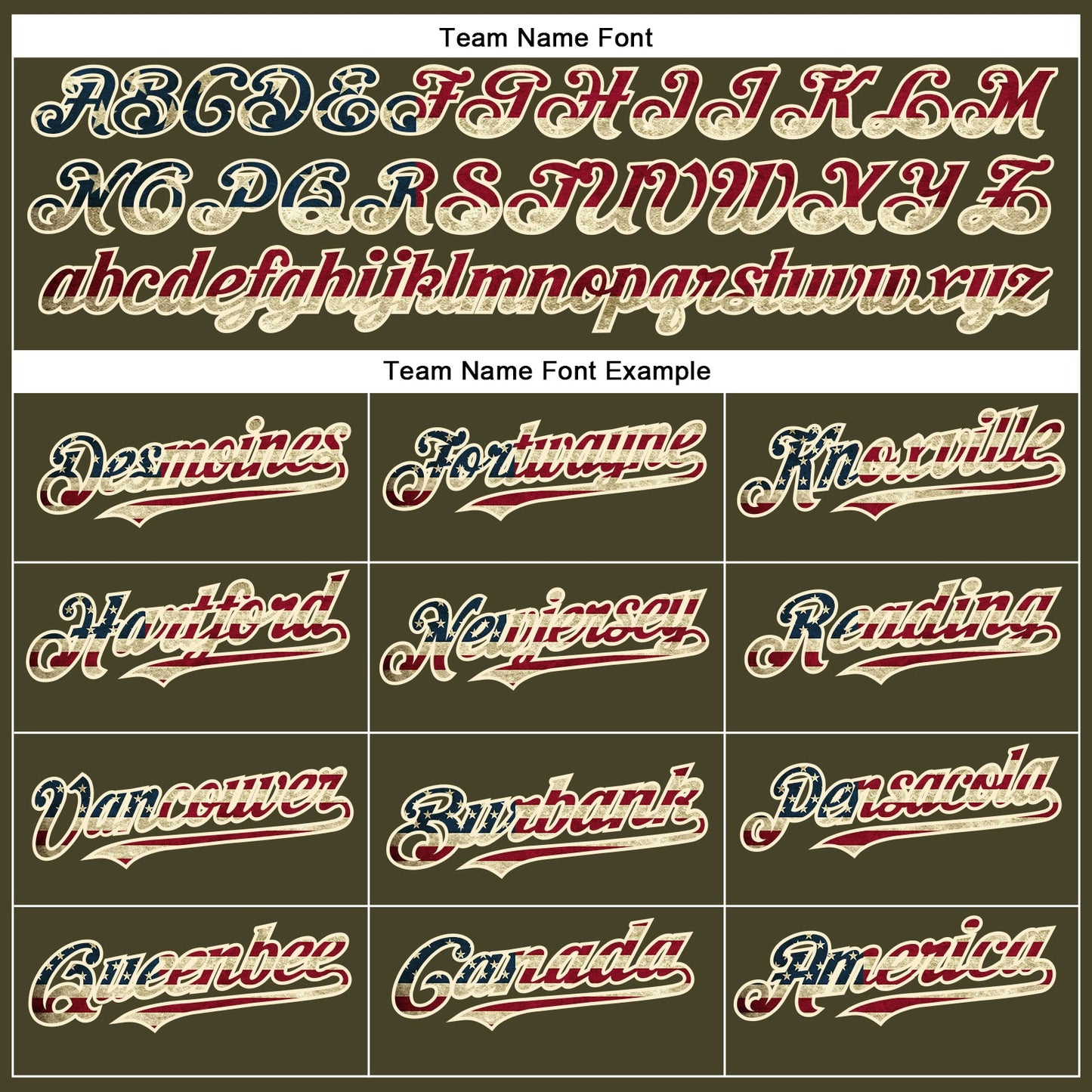 Custom Olive Vintage USA Flag Cream-Crimson Authentic Salute To Service Baseball Jersey - Sky-Custom