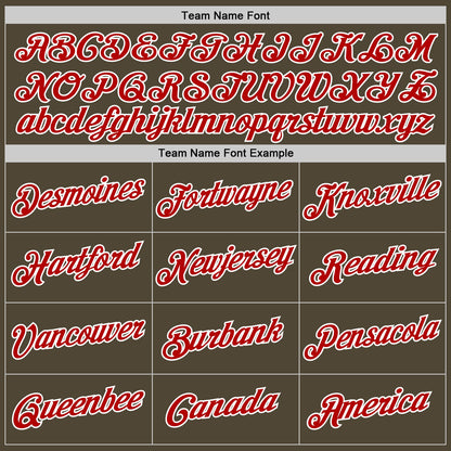 Custom Olive Red-White Authentic Throwback Salute To Service Basketball Jersey - Sky-Custom