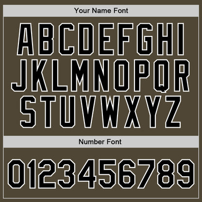 Custom Olive Black-White Authentic Throwback Salute To Service Basketball Jersey - Sky-Custom