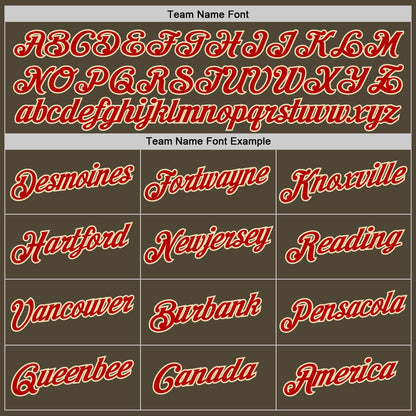 Custom Olive Red-Cream Authentic Throwback Salute To Service Basketball Jersey - Sky-Custom