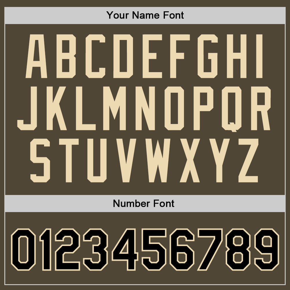 Custom Olive Black-Cream Authentic Throwback Salute To Service Basketball Jersey - Sky-Custom