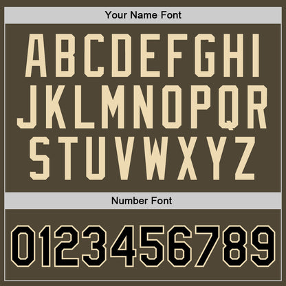 Custom Olive Black-Cream Authentic Throwback Salute To Service Basketball Jersey - Sky-Custom