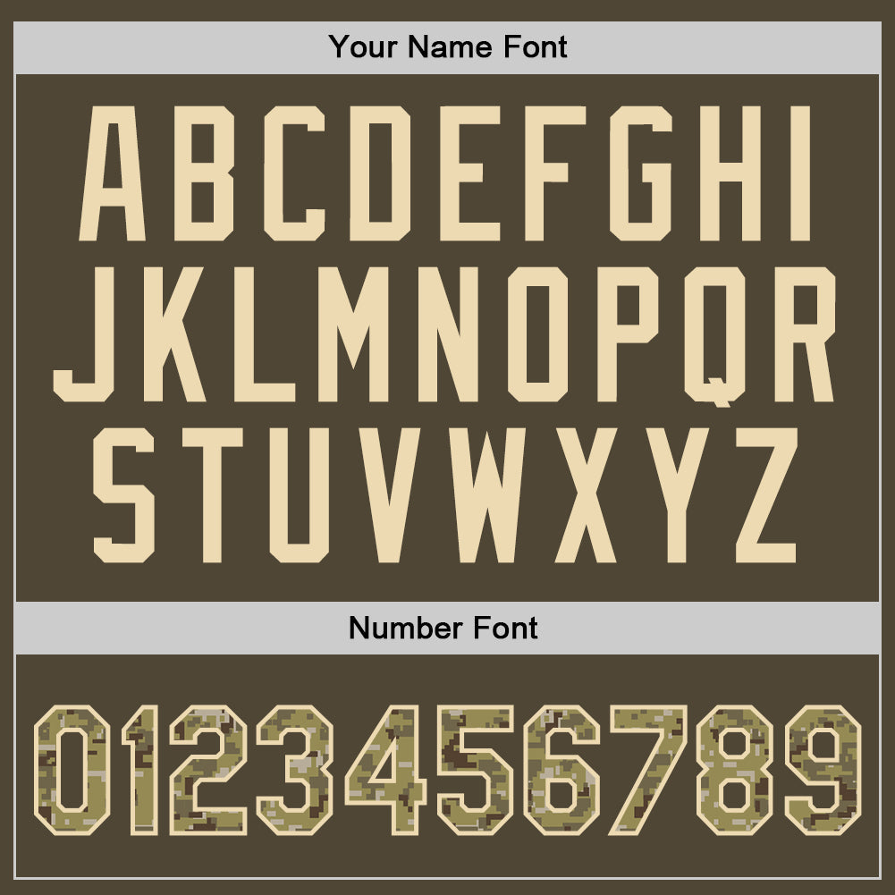 Custom Olive Camo Cream-Black Authentic Throwback Salute To Service Basketball Jersey - Sky-Custom