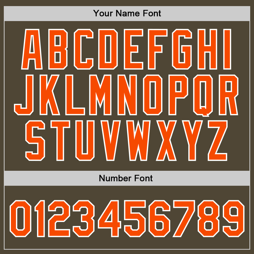 Custom Olive Orange-White Authentic Throwback Salute To Service Basketball Jersey - Sky-Custom