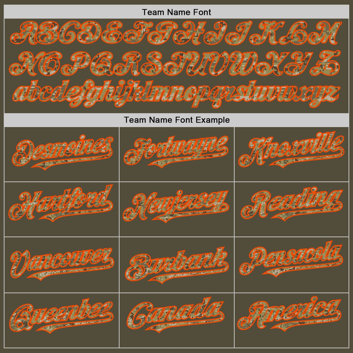 Custom Olive Camo-Orange Mesh Authentic Throwback Salute To Service Baseball Jersey - Sky-Custom