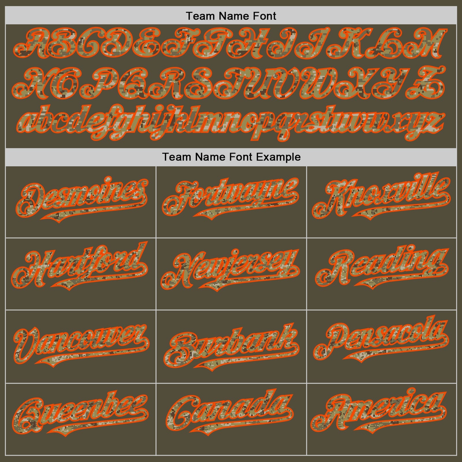 Custom Olive Camo-Orange Mesh Authentic Throwback Salute To Service Baseball Jersey - Sky-Custom