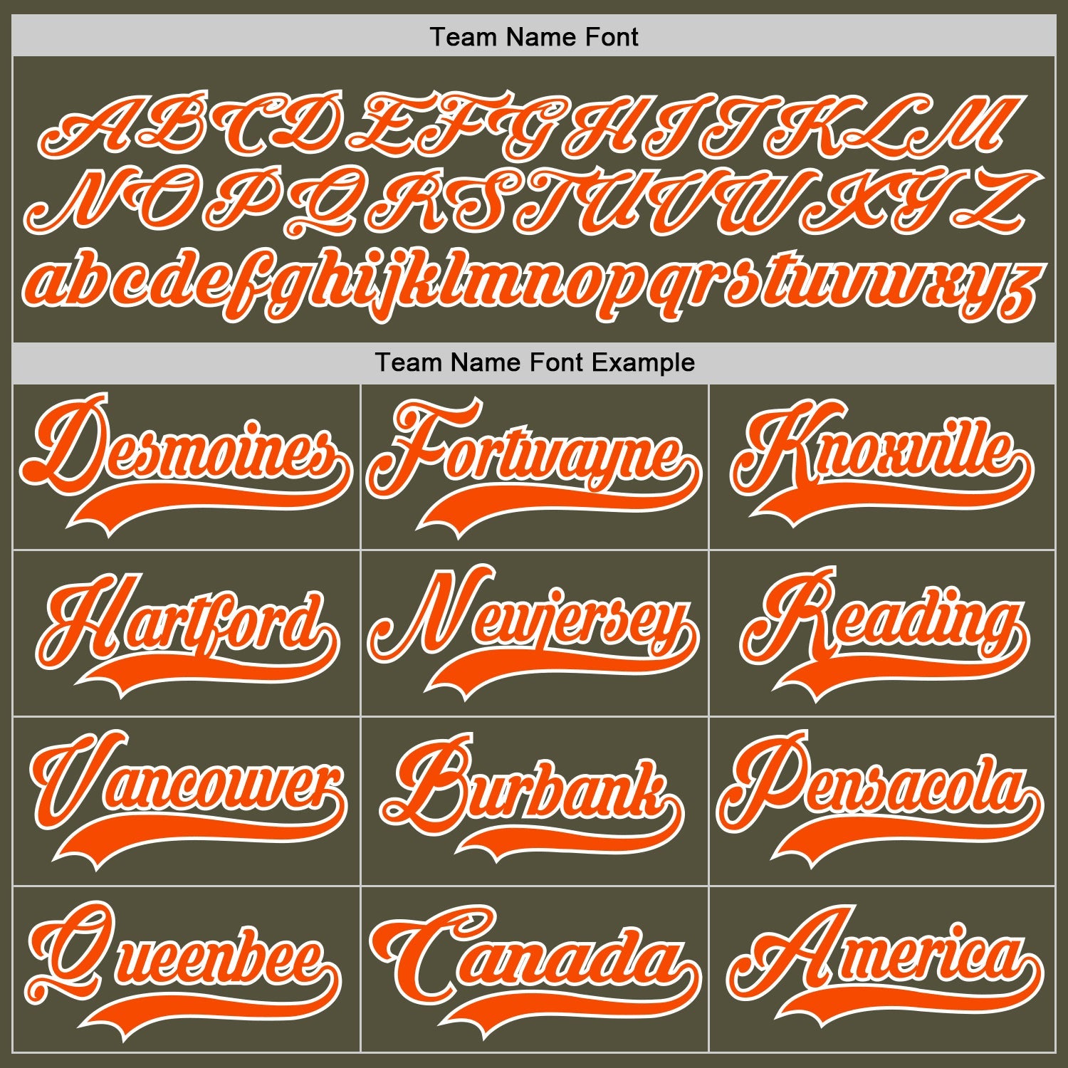 Custom Olive Orange-White Salute To Service Hockey Jersey - Sky-Custom