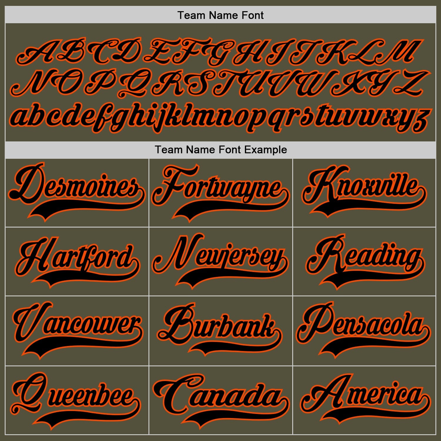Custom Olive Black-Orange Salute To Service Hockey Jersey - Sky-Custom