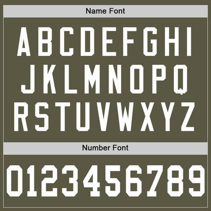 Custom Olive White Mesh Authentic Salute To Service Football Jersey - Sky-Custom