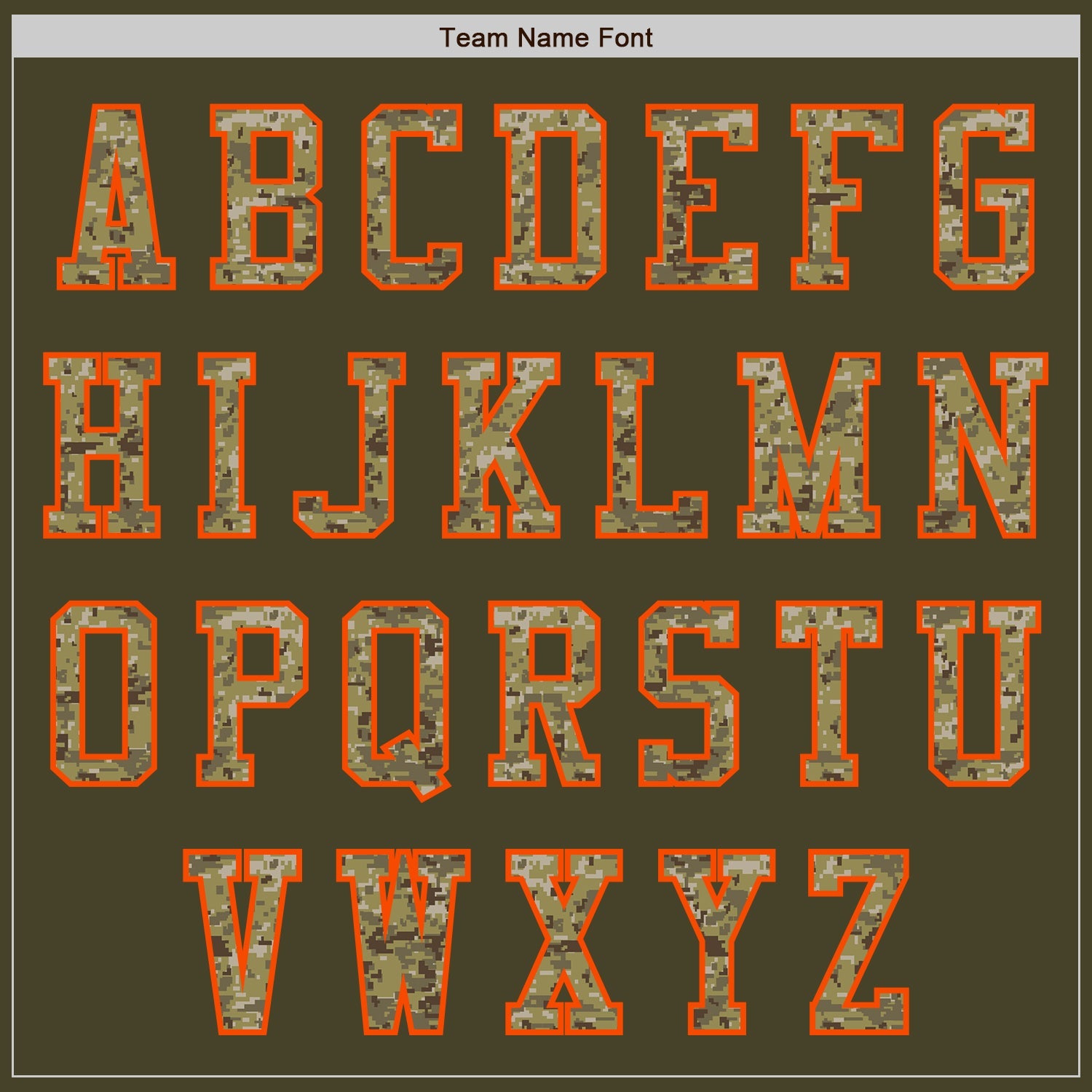 Custom Olive Camo-Orange Authentic Salute To Service Baseball Jersey - Sky-Custom