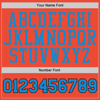 Custom Orange Blue-Navy Authentic Throwback Basketball Jersey - Sky-Custom