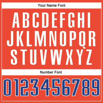 Custom Orange Royal-White Authentic Throwback Basketball Jersey - Sky-Custom