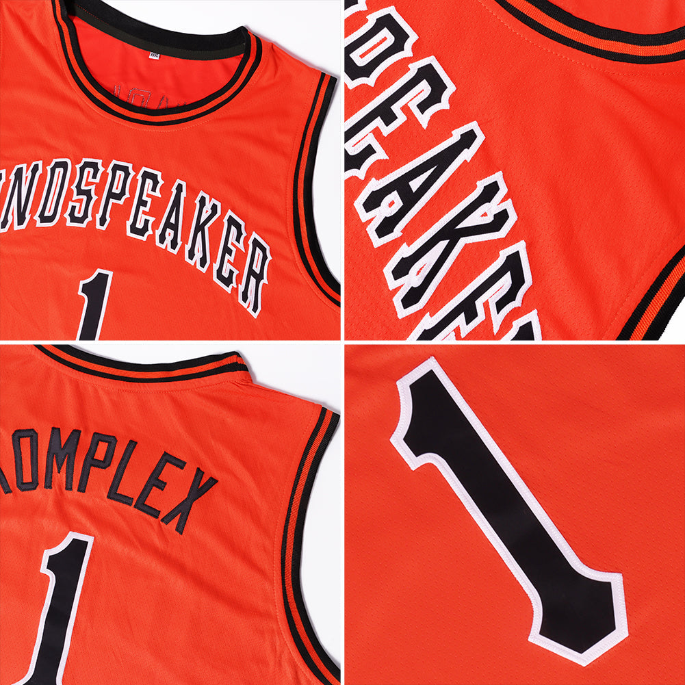 Custom Orange Royal-White Authentic Throwback Basketball Jersey - Sky-Custom
