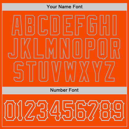 Custom Orange Orange-Gray Authentic Baseball Jersey - Sky-Custom