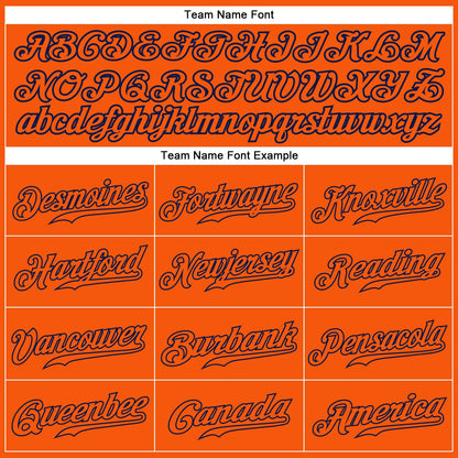 Custom Orange Orange-Navy Authentic Baseball Jersey - Sky-Custom