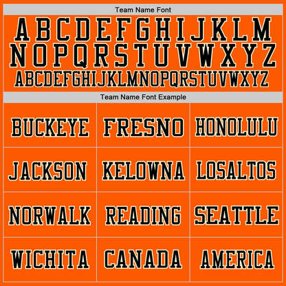 Custom Orange Black-Old Gold Mesh Authentic Throwback Football Jersey - Sky-Custom