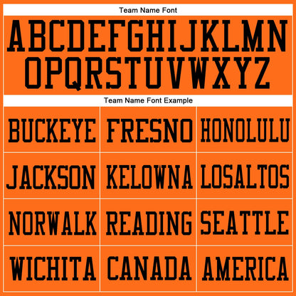 Custom Orange Orange-Black Mesh Authentic Football Jersey - Sky-Custom