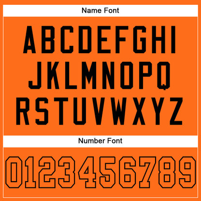 Custom Orange Orange-Black Mesh Authentic Football Jersey - Sky-Custom