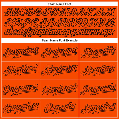 Custom Orange Orange-Black Authentic Sleeveless Baseball Jersey - Sky-Custom