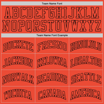 Custom Orange Orange-Black Authentic Throwback Basketball Jersey - Sky-Custom