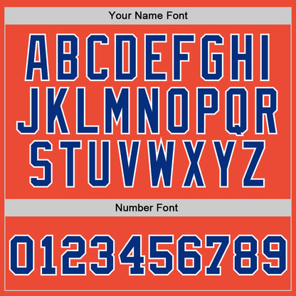 Custom Orange Royal-White Authentic Throwback Basketball Jersey - Sky-Custom