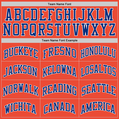 Custom Orange Royal-White Authentic Throwback Basketball Jersey - Sky-Custom