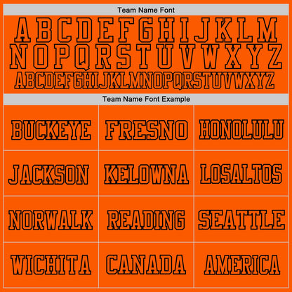 Custom Orange Orange-Black Mesh Authentic Throwback Football Jersey - Sky-Custom