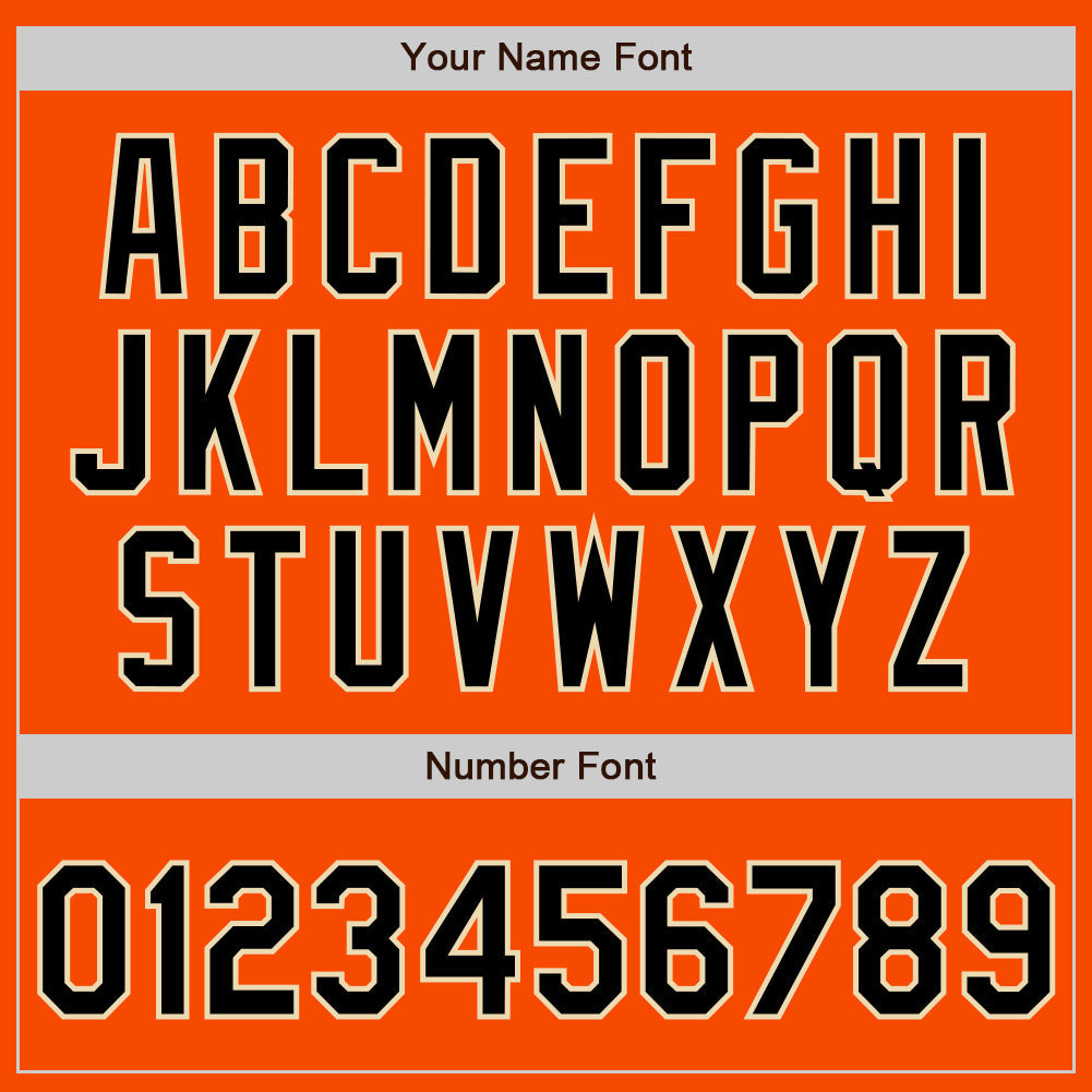 Custom Orange Black-City Cream Authentic Baseball Jersey - Sky-Custom